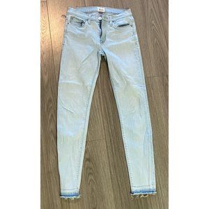 Hudson Skinny Jeans Light Wash with Raw Edge Size 26